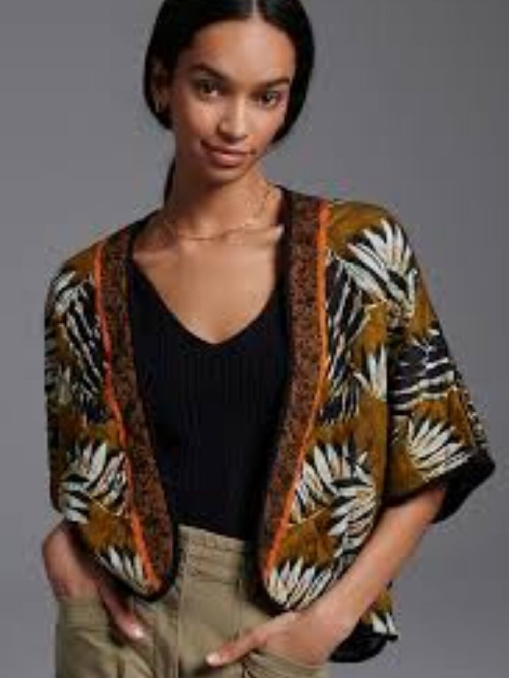 Bl-nk (Anthropologie) Size One Size Florina Quilted Kimono